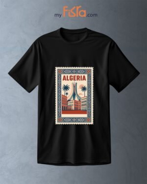 Algérie timbre avec monument