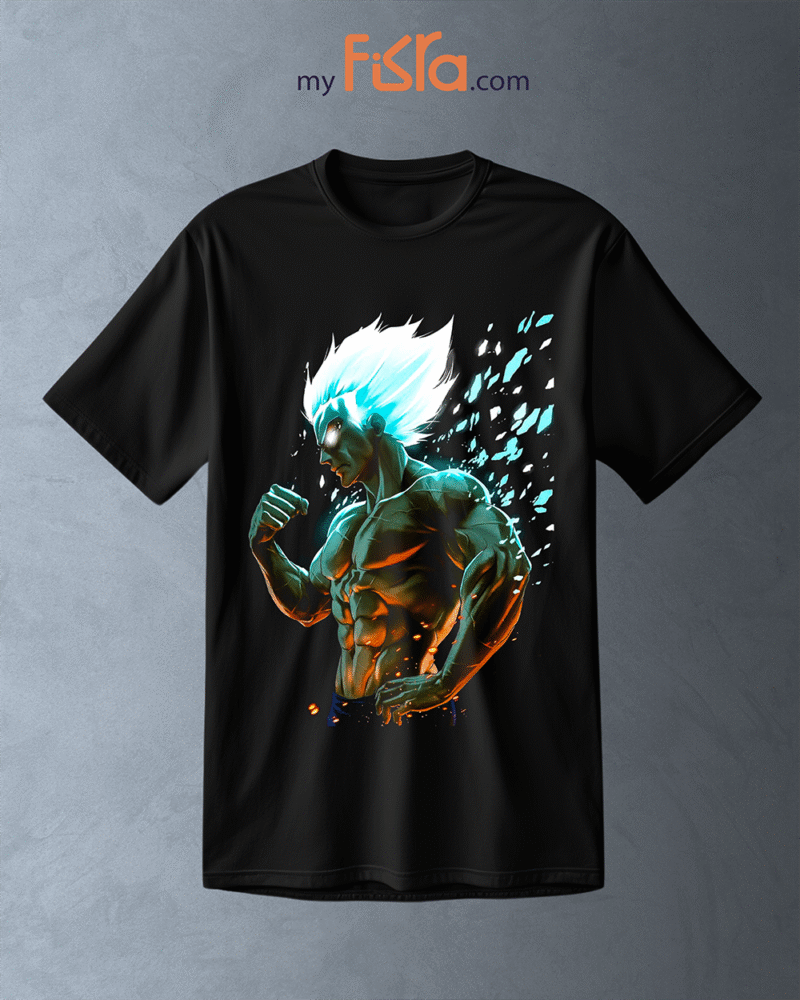 Guerrier Saiyan en pleine transformation