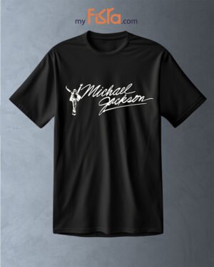 T-shirt Michael Jackson Signature Officielle Style Élégant